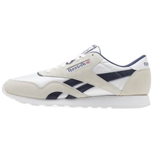 Adidasy Męskie Reebok Classic Nylon M Białe/Granatowe PL 21FQYRU